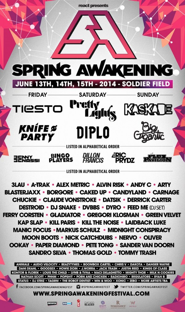 Spring Awakening - Lineup (www.ICanGiveYouHouse.com)