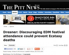 Pitt News’ Brett Dresner Wants To Eliminate EDM Culture